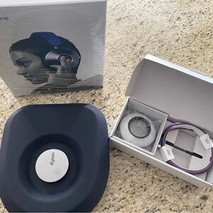 NEW IN BOX- Dyson Over-Ear Blue and Silver Headphones
